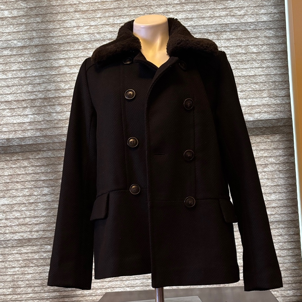 GAP Women's Black Peacoat